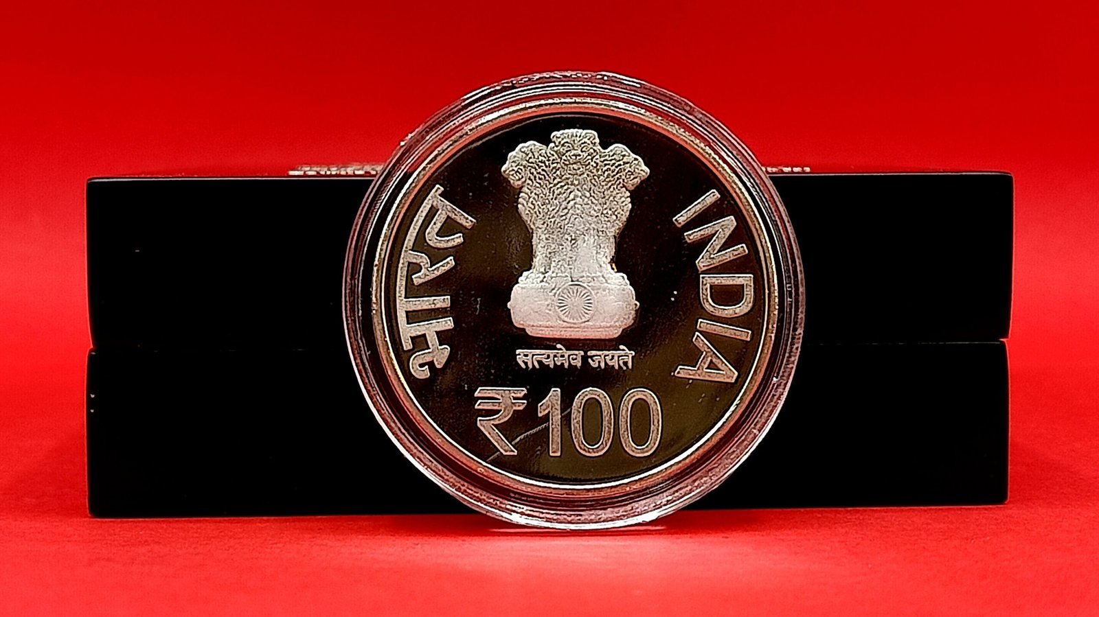 2023 - National Technology Day 25th Anniversary of Operation Shakti Proof 1 Coin MDF Box (Rs 100) Mumbai Mint - Image 8